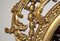 Espejos de muelle ovalados rococó franceses con espejo dorado Luis XVI, Imagen 2