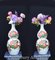 Chinese Double Gourd Wucai Porcelain Vases, Set of 2 6