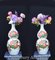 Chinese Double Gourd Wucai Porcelain Vases, Set of 2, Image 6