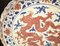 Large Chinese Ming Pottery Porcelain Dragon Plate 7