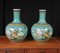 Chinese Qianlong Shangping Porcelain Vases with Bird of Paradise Decor, Set of 2 1