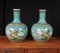 Vases Qianlong Shangping en Porcelaine à Décor Oiseau de Paradis, Chine, Set de 2 1