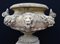 Urna inglesa grande de piedra para jardín con pedestal, Imagen 2
