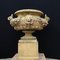 Large English Stone Garden Urn on Pedestal Plinth 10