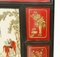 Chinese Qianlong Porcelain Plaques with Hardwood Screens, Set of 2 6
