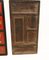 Chinese Qianlong Porcelain Plaques with Hardwood Screens, Set of 2 2