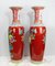 Qing Chinese Ceramic Floral Vases, Set of 2 2