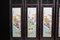 Chinese Famille Rose Porcelain Plaques with Hardwood Screens, Set of 4 3
