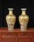 Vases Oiseaux en Porcelaine Jaune, Chine, Set de 2 1