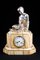 Horloge de Carrosse Empire, Figurine Féminine en Onyx et Plaqué Argent, 1920s 1