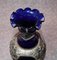 Austrian Cobalt Glass Vases with Silver Plate Mounts from Loetz, 1985, Set of 2 10