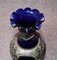 Austrian Cobalt Glass Vases with Silver Plate Mounts from Loetz, 1985, Set of 2, Image 10