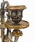 Empire French Clock Set with Garniture Cherub Gilt Candelabras, Set of 3, Image 12