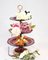 Empire French Glass Cake Stand with Three Tier Plates 2