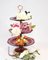 Empire French Glass Cake Stand with Three Tier Plates 3