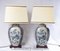 Chinese Blue and White Porcelain Table Lamps, Set of 2 1