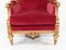 Französische Empire Armlehnstühle mit vergoldetem Gestell, 1930er, 2er Set 8