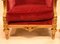 Französische Empire Armlehnstühle mit vergoldetem Gestell, 1930er, 2er Set 4