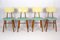 Vintage Wooden Dining Chairs from Ton, 1971, Set of 4 1