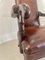Antique William IV Library Chair in Leather and Mahogany, 1830, Image 8