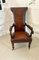 Antique William IV Library Chair in Leather and Mahogany, 1830, Image 4