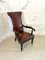 Antique William IV Library Chair in Leather and Mahogany, 1830 1
