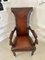 Antique William IV Library Chair in Leather and Mahogany, 1830, Image 3