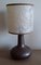 Lampada da tavolo vintage con base in rame e ceramica, anni '70, Immagine 1
