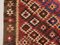Large Vintage Afghan Red and Brown Tribal Kilim Wool Rug, Image 4