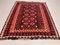 Large Vintage Afghan Red and Brown Tribal Kilim Wool Rug 4