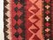 Alfombra Kilim afgana vintage grande de lana en rojo y marrón, Imagen 6