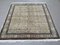 Large Vintage Turkish Wool Square Tribal Rug 2