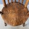 Antiker englischer Windsor Stuhl aus Ulmenholz 7