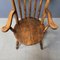 Antiker englischer Windsor Stuhl aus Ulmenholz 6