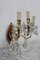 Brass Nail Polish and Crystals Wall Lamps, 1950s, Set of 2 8