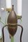 Lámpara de pie italiana de otono y vidrio con esmaltes, años 50, Imagen 13