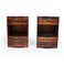 Art Deco Style Bedside Chests in Macassar Ebony, 1990s, Set of 2 1