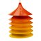 Lámpara Duett naranja de Bent Gantzel Boysen para Ikea, años 70, Imagen 1
