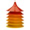 Lámpara Duett naranja de Bent Gantzel Boysen para Ikea, años 70, Imagen 2