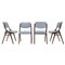 Czechoslovakian Dining Chairs in Bouclé and Bentwood, 1960s, Set of 4 1