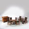 Dutch Furniture Set by H.P. Berlage for Hillen, 1905, Set of 11 2