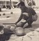 Hanna Seidel, Panama Mann mit Kokosnuss, Schwarzweiß Fotografie, 1960er 2