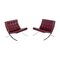 Mid-Century Modern Lounge Chairs by Ludwig Mies Van Der Rohe for Knoll, 1970s, Set of 2 1