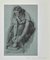 Charles Serret, pantuflas, dibujo a lápiz original, finales del siglo XIX, Imagen 1