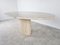 Vintage Oval Dining Table in Travertine, 1970s 4