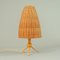 Mid-Century Swedish Birch and Rattan Table Lamp, 1950s, Image 15