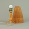 Mid-Century Swedish Birch and Rattan Table Lamp, 1950s, Image 9