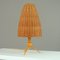 Mid-Century Swedish Birch and Rattan Table Lamp, 1950s, Image 4