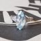 Vintage 18k White Gold Ring with Aquamarine, 1980s, Image 1