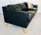Dänisches Vintage Stouby Sofa aus Schwarzem Leder 6